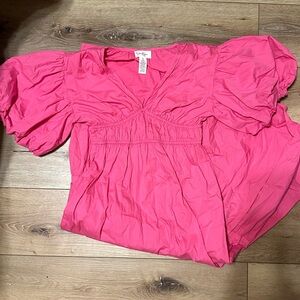 NWOT puff sleeve midi dress